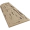 Ekena Millwork Pecky Cypress 2 Equal Flat Panel w/Quarter Round Arch Top Faux Wood Shutters, 18"W x 44"H SHUFPQ18X44PCPR - alternate 6